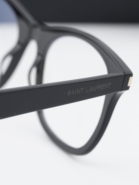 Saint Laurent SL286 SLIM 001 Square Eyeglasses – Black 50mm